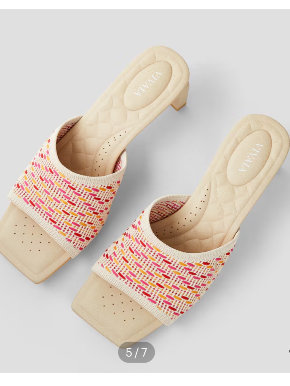 VIVAIA Juliet Pro Square-Toe Block Sandals